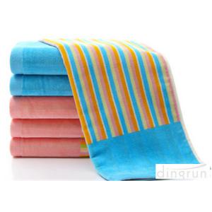 Buy cheap Customize Stripe Face Wash Towel Fashionable For Gym / Swimming from wholesalers