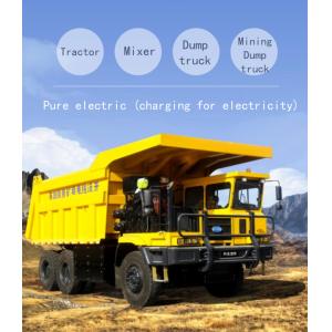 Buy cheap 6×4 pure electric wide-body mining dump truck charging version 423kw battery loading capacity 60ton from wholesalers