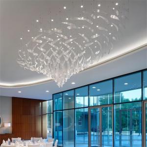 Large Scale Commercial Chandeliers Luxury Glass Chandelier For Conference