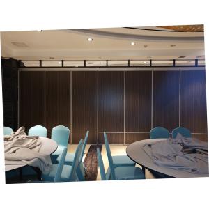 Buy cheap Leather Surface MDF Board Operable Office Partiton Wall Sliding Folding Ceiling System from wholesalers
