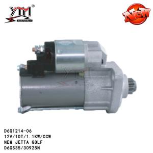 Buy cheap 12V/10T/1.1KW/CCW VW Golf Starter Motor D6GS35/30925N D6G1214-06 from wholesalers