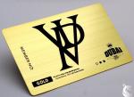 Buy cheap Gold Plated Printable Metal Business Cards With Brush Effect Different from wholesalers