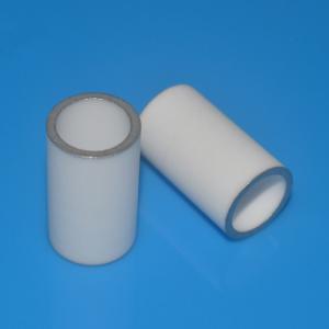 Buy cheap 99% Metallized Ceramic Tube Bushing Sleeve High Density Yttria Stabilized Ends product