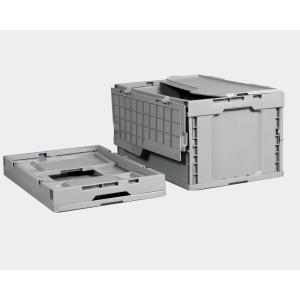 Storage Cloth Grocery Crate with Lid Foldable and Stackable Internal Size 555