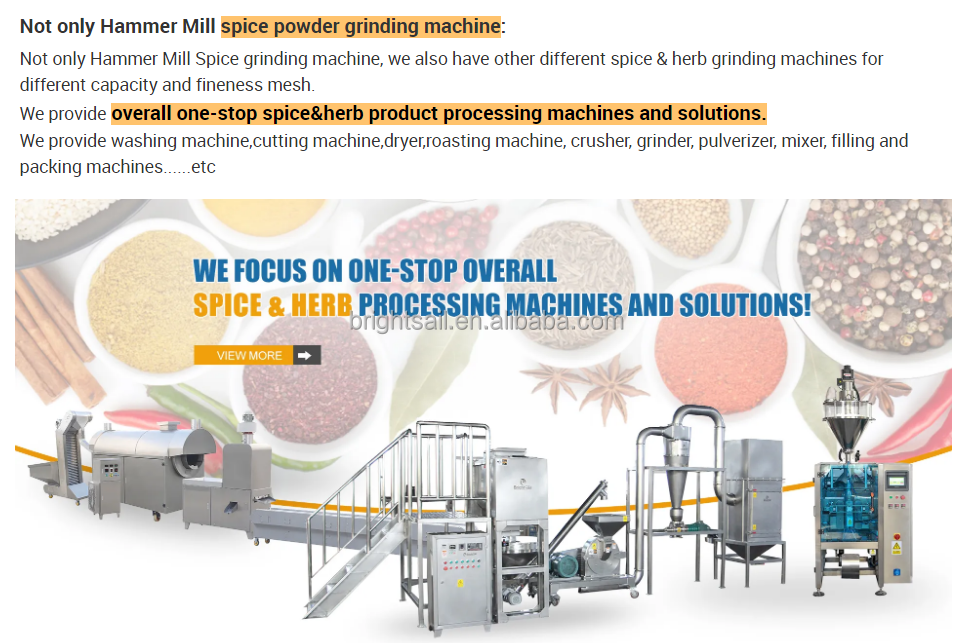 Industry Herb Powder Grinder Machine Automatic With CE 20~400 Mesh