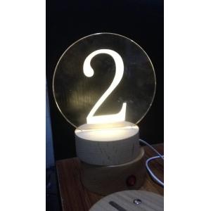 Buy cheap Acrylic laser inner carve number from wholesalers