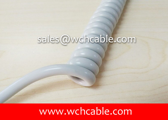 Buy cheap UL Curly Cable, AWM Style UL21534 24AWG 5C FT2 80°C 300V, PP / TPU from wholesalers