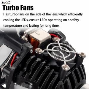 Universal LED Headlight Kit for H1 H4 H7 Automotive Motorcycle Honeycomb