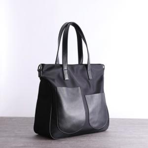 Buy cheap ODM Women Nylon Bags Head Layer Cowhide Black Tote Purse from wholesalers