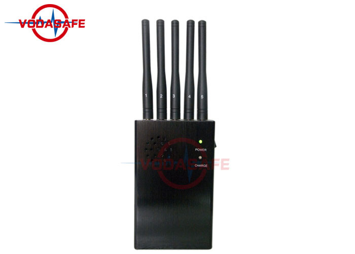 Buy cheap Five Antennas Portable Signal Jammer Europe Style Cover Radius 2 - 20m from wholesalers