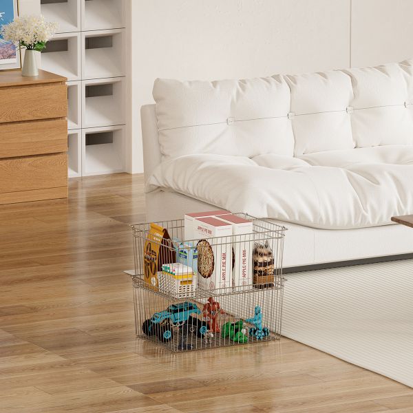 Buy cheap Stackable Kitchen Organizer Stainless Steel Wire Basket 260x180x80mm from wholesalers