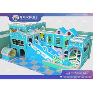 Toddler Ocean Theme Indoor Playground With Slide And Obstacles