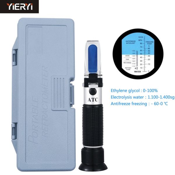 Buy cheap Black 3 In 1 Antifreeze Refractometer Box , Research Refractometer Lightweight from wholesalers
