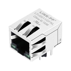 Buy cheap WE MIC24012-5101T-LF3 Compatible LINK-PP LPJ0011GFNL 10/100 Base-T Tab Down Green/Green Led 1 Port 8 Pin Cat5e RJ45 Connector from wholesalers