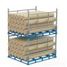 Custom Vertical Metal Stack Racks , Warehouse Stackable Steel Storage Racks for sale