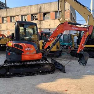 Buy cheap U55-4 Second Hand Kubota Excavators Kubota 5 Ton Digger With Crawler Chain from wholesalers