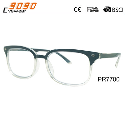 2018 new design reading glasses with semi-rimless ,multi-focal lens,suitable for