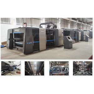 Buy cheap Full Computerized Control Automatic Carton Folding Gluing Machine Case Maker 200 Sheet/Min from wholesalers
