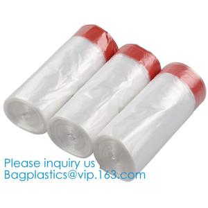 China Compostable Corn Drawstring Trash Bags In Dispenser Box, Customized Biodegradable Compostable Drawstring Plastic Bags on sale