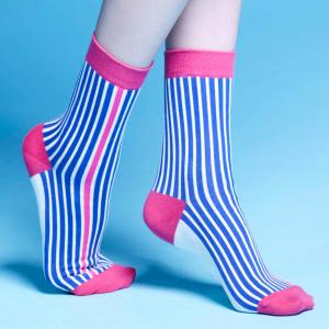 Buy cheap Custom logo, design women’s Athletic Crew Stripe cottton Socks from wholesalers