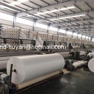 Construction Tarpaulin Sheet Roll White Plastic Woven Fabric Lamination