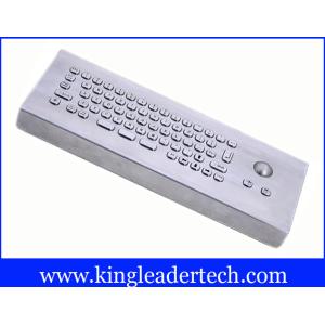 IP65 Rated Industrial Computer Desktop Mini Metal Keyboard With Trackball