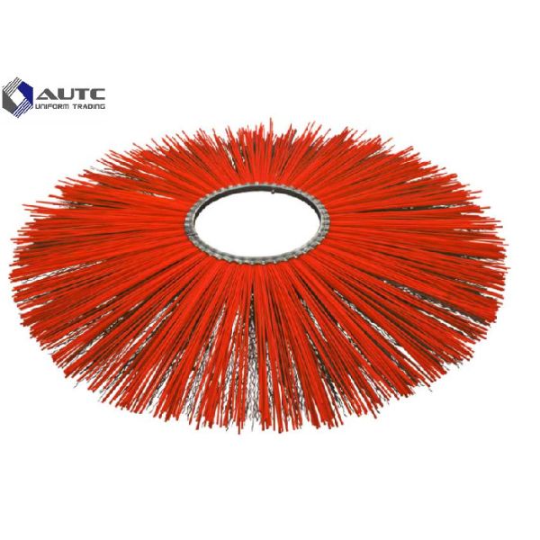 Buy cheap 10" 25" Bobcat Sweeper Brush Flat Wafer Flat Ring Sweeper Broom Brushes PP Steel Mix Wire Galvanized Iron Fastening from wholesalers