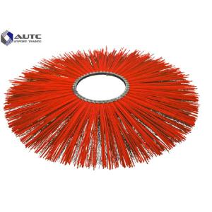 Buy cheap 10" 25" Bobcat Sweeper Brush Flat Wafer Flat Ring Sweeper Broom Brushes PP Steel Mix Wire Galvanized Iron Fastening from wholesalers