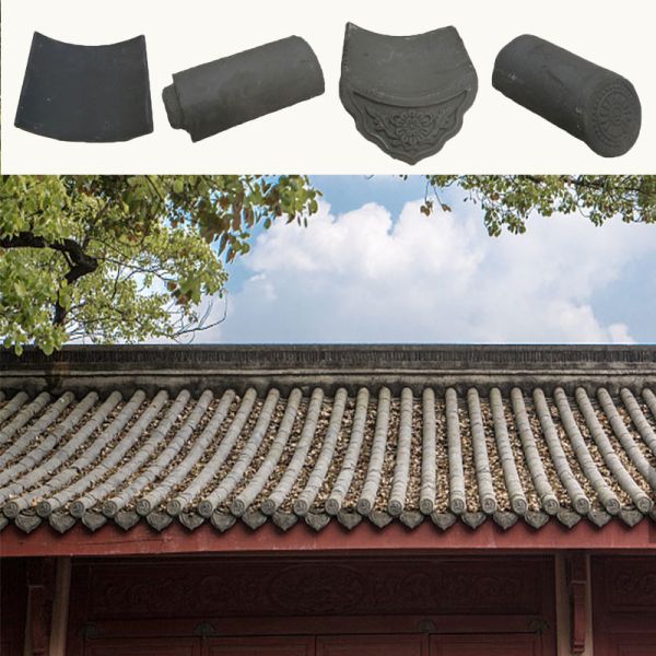Quality Plain Snow Resistant Chinese Clay Roof Tiles Fireproof for sale