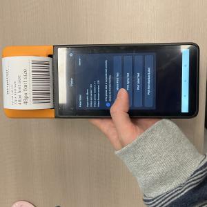 Buy cheap Orange Android12/13 Handheld Pos Touchscreen Five Point Capacitive from wholesalers