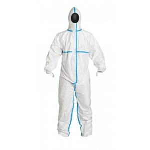 Buy cheap Smms White Disposable Overalls / Hospital Protective Clothing With Towels product