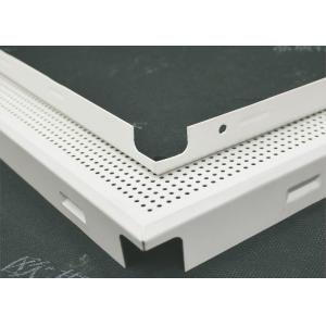 Sound Proofing Decorative Acoustic Ceiling Tiles Perforated Fireproof With Roll