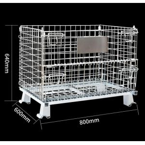 Buy cheap Heavy Duty Stackable Galvanized Foldiding Storage Wire Mesh Cages from wholesalers