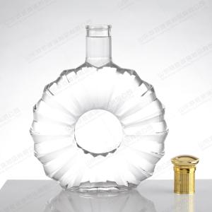 Buy cheap Creative Whiskey Vodka Bottles with Glass Bottle Material 500ml 800ml Unique Shape from wholesalers