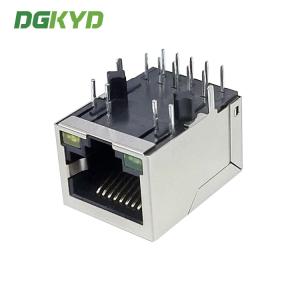 Buy cheap DGKYD111Q066AB2A1D RJ45 Network Connector With Lamp No Shrapnel Ethernet Gigabit Integrated Modular Block Interface from wholesalers