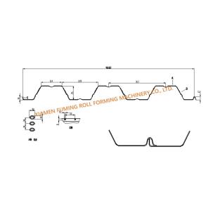 Customized Deck Sheet Roll Forming Machine Automatic Hydraulic Cutting