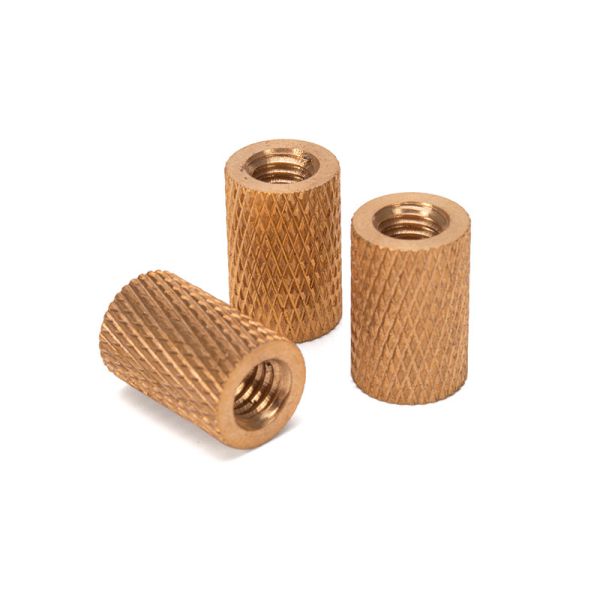 Buy cheap Metric Measurement Stainless Steel Reticulated Pattern Molded Cylindrical Slotted Injection Brass Insert Nut for Toy from wholesalers