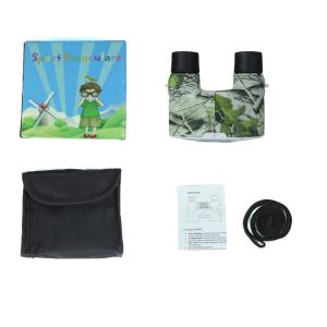 Camo Binoculars for Kids with Compass and Neck String Toddler Toy Binoculars