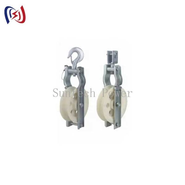 Buy cheap Aluminum Alloy Single Sheave Stringing Block with 75mm Or 100mm Sheave and One-Year Lifetime for Transmission Lines from wholesalers