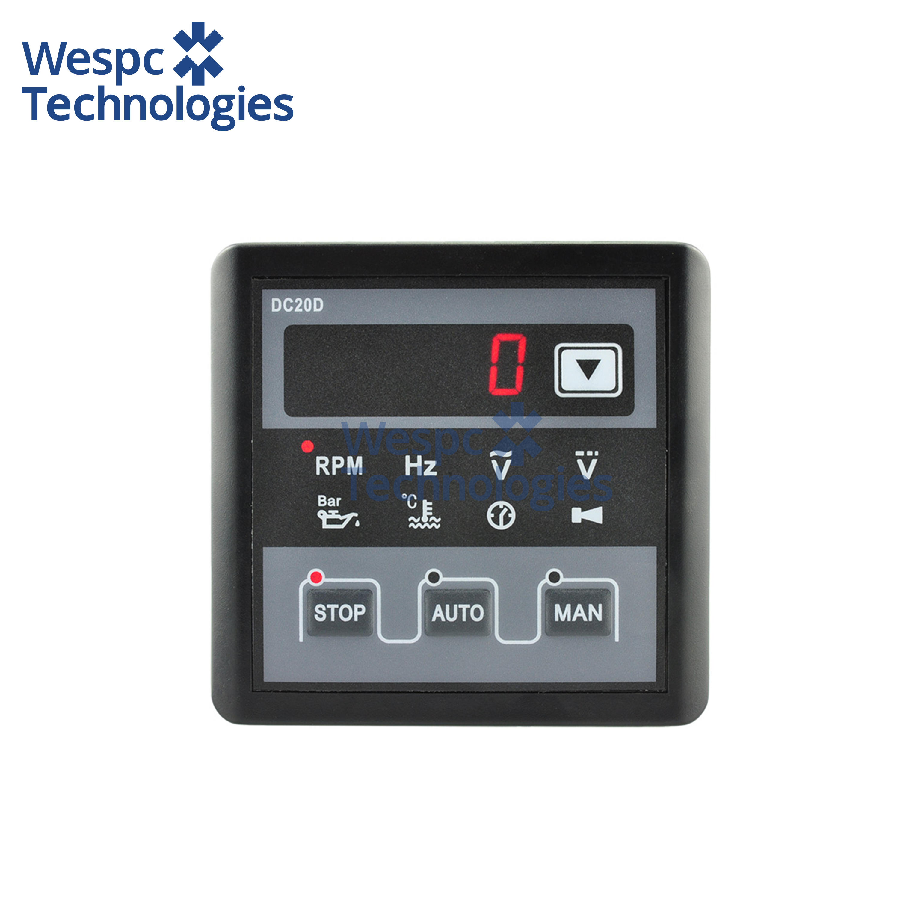 Buy cheap WESPEC Original DC20D MKII Electronic Generator Controller Module Control Panel from wholesalers