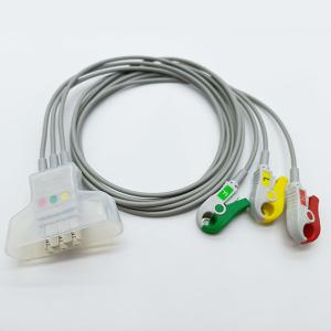 Buy cheap TPU ISO13485 HP PH Telemetry ECG Cables 3 Leads Grabber from wholesalers