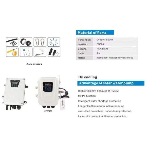 Buy cheap DC Solar Water Pump System For Agriculture Well Bore Hole Pumping Irrigation from wholesalers