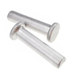 Buy cheap Plain Finish Aluminum Flat Head Rivets Solid Grade 6061 Fastener from wholesalers