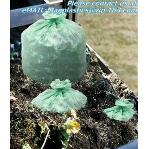 Compostable Trash Bags biodegradable custom logo printed, Carrier Punch Hole