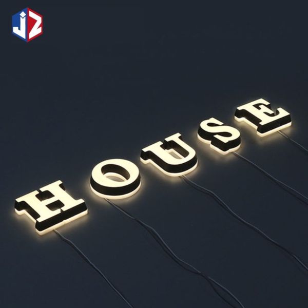 Illuminated 3D LED Acrylic Signage Super High Brightness Anti Rust