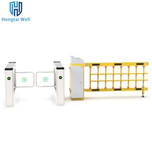 Pedestrian 0.5 Seconds Swing Barrier Turnstile SS304 With Face Recognition