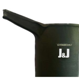 Reliability And Durability Crucible With Pouring Nozzle Customizability Metal