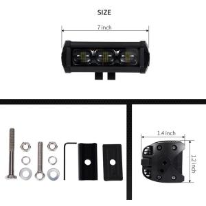 Buy cheap LED light bar 8D 8 inch 30W, 2100LM spot light long lifetime work driving lamp IP68 waterproof with bracket for SUV... from wholesalers