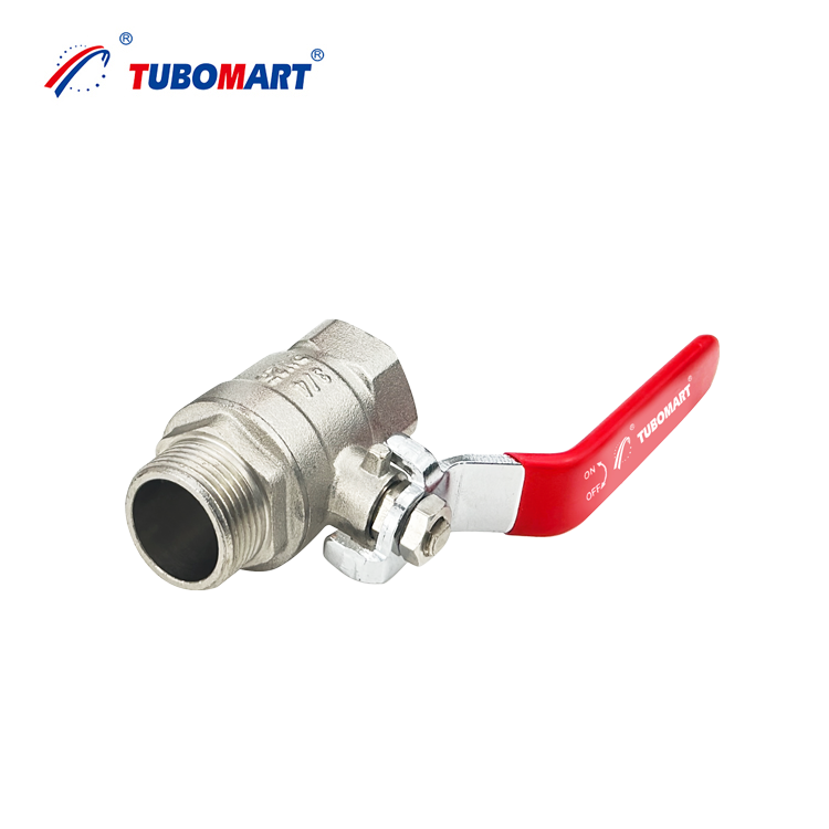 Buy cheap TUBOMART OEM DN25 Disassemble Female to Male Brass Ball Valve with Butterfly Handle Underfloor Heating System from wholesalers