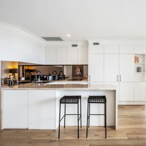 Buy cheap TUV Handless PVC Kitchen Cabinet White Matt Lacquer Finish from wholesalers